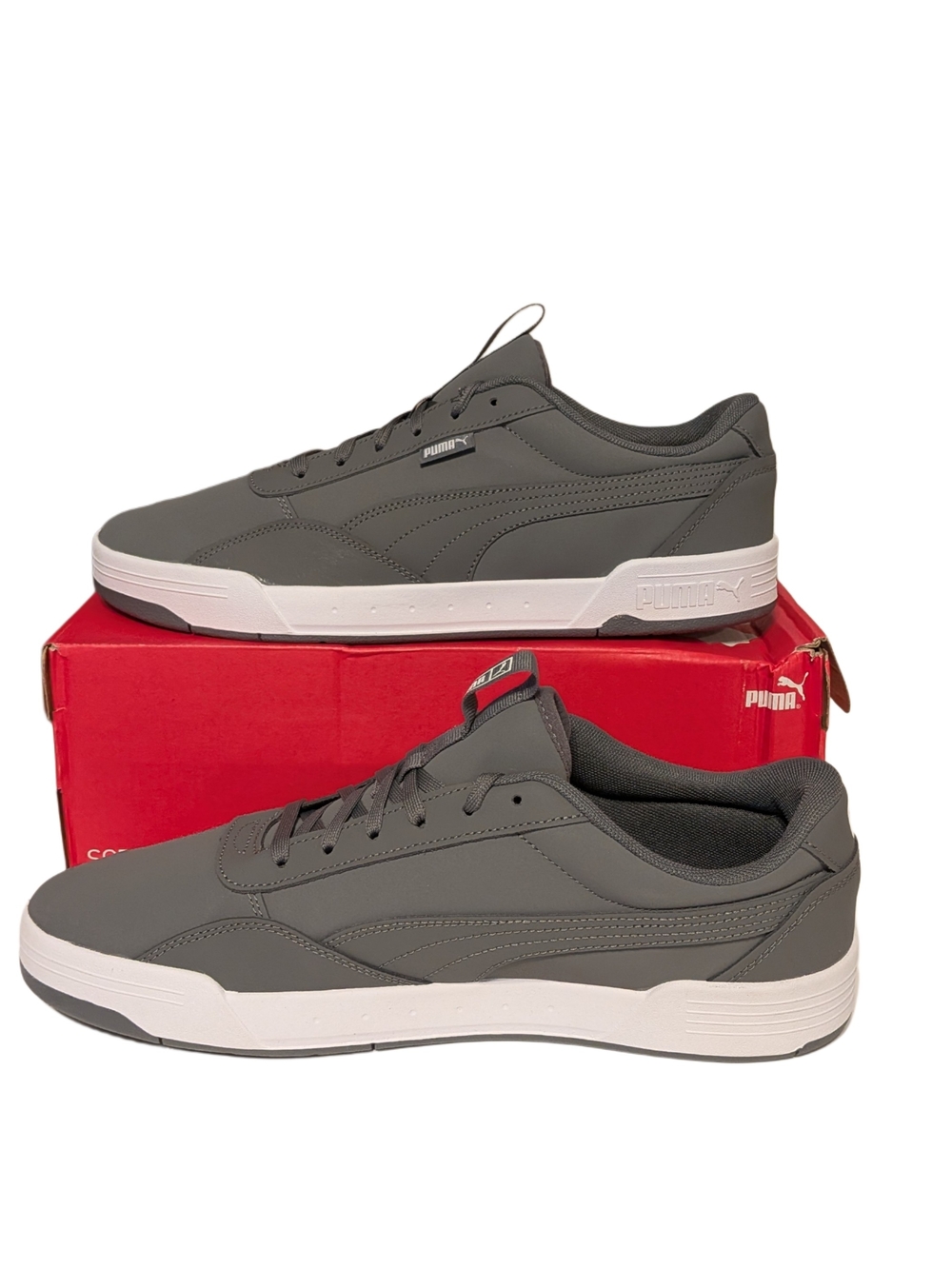PUMA Men’s Skate Sneaker Size 13 Gray SoftFoam+ Casual Shoes New Box 403556-02